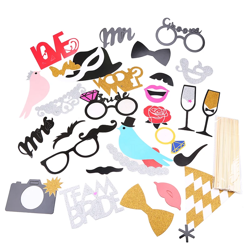 Bachelorette Party 31 Pieces Photo Booth Props Girls Night Out Hen Party Game