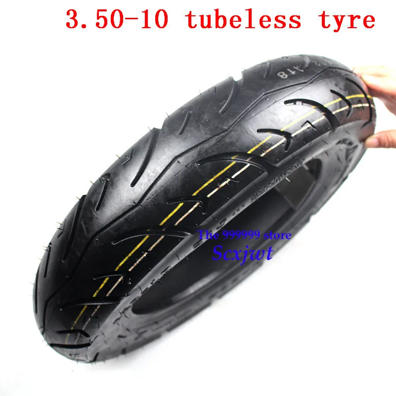 3.50-10 Motorcycle Tubeless Tire For Moped Scooter 50cc 80cc 150cc