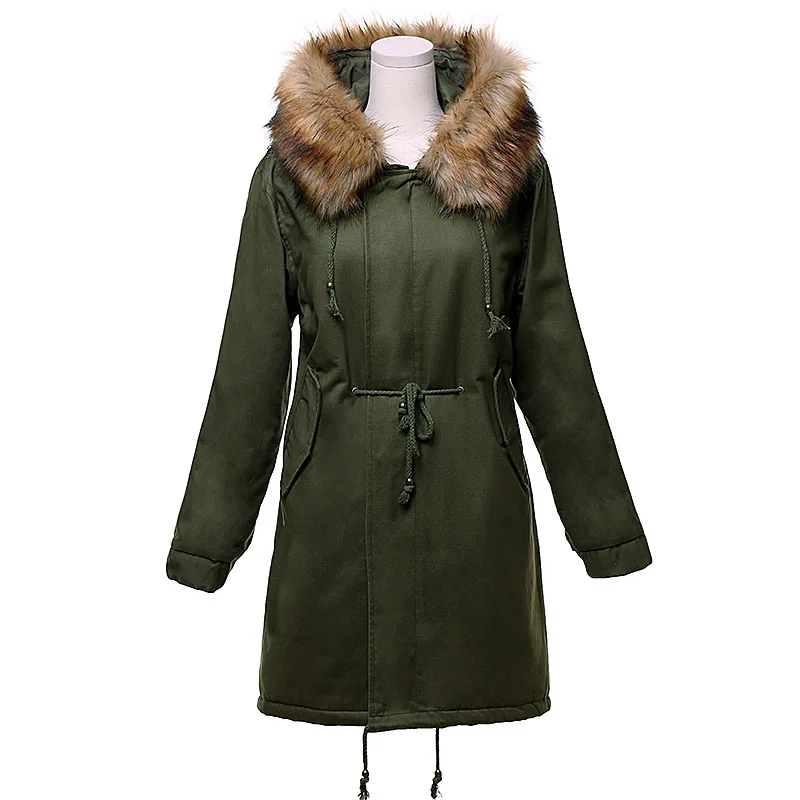 Winter Jacket Women 2018 New Parkas Casual Hooded Fur Coat Thicken Cotton Red Parka Black Military Jacket Woman Outwear Parkas Winter Jacket Women 2018 New Parkas Casual Hooded Fur Coat Thicken Cotton Red Parka Black Military Jacket Woman Outwear Parkas