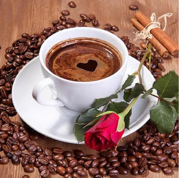 Coffee Cup Pattern Diamond Embroidery Diy Needlework Painting Cross Stitch Full Drill Rhinestone Paintings | Дом и сад
