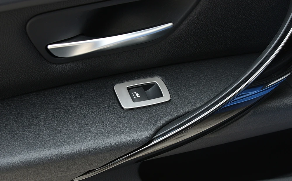 4 шт. автомобилей Межкомнатная дверь окна кнопка включения Панель рамка Крышка Накладка для BMW 3 GT X1 1 3 4 серии F48 F20 F30 F31 F34 F36
