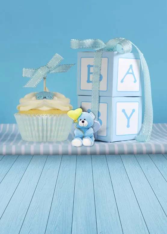 

Light blue sweet anticrease washable fleece photography backdrop for birthday party photographic backgrounds props S-945-A