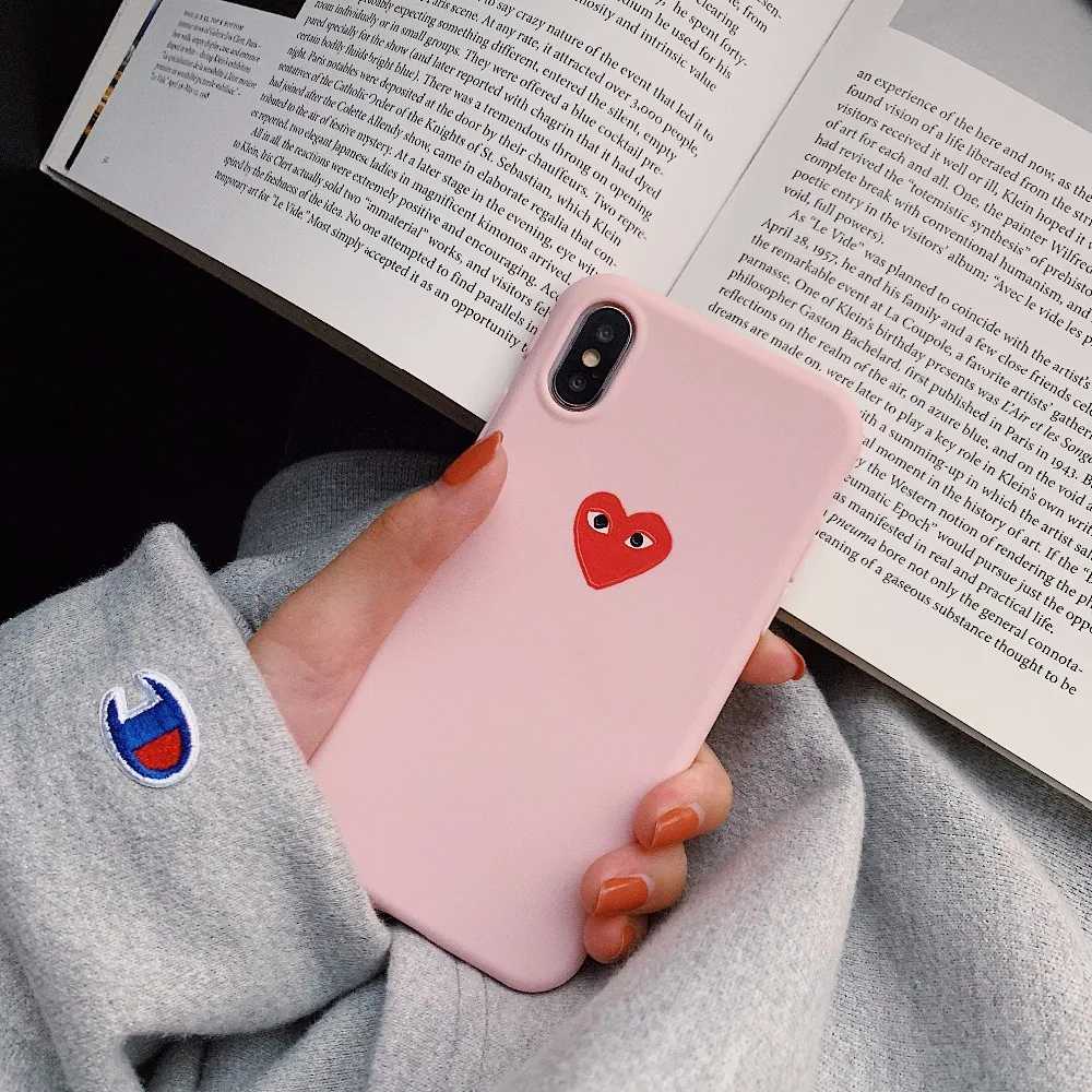 

Candy TPU Heart Pattern Good Touching New Case For Apple iphone 6 7 8 Plus X XR XS Max Cover 6plus 7plus 8plus XSMax Soft Cases