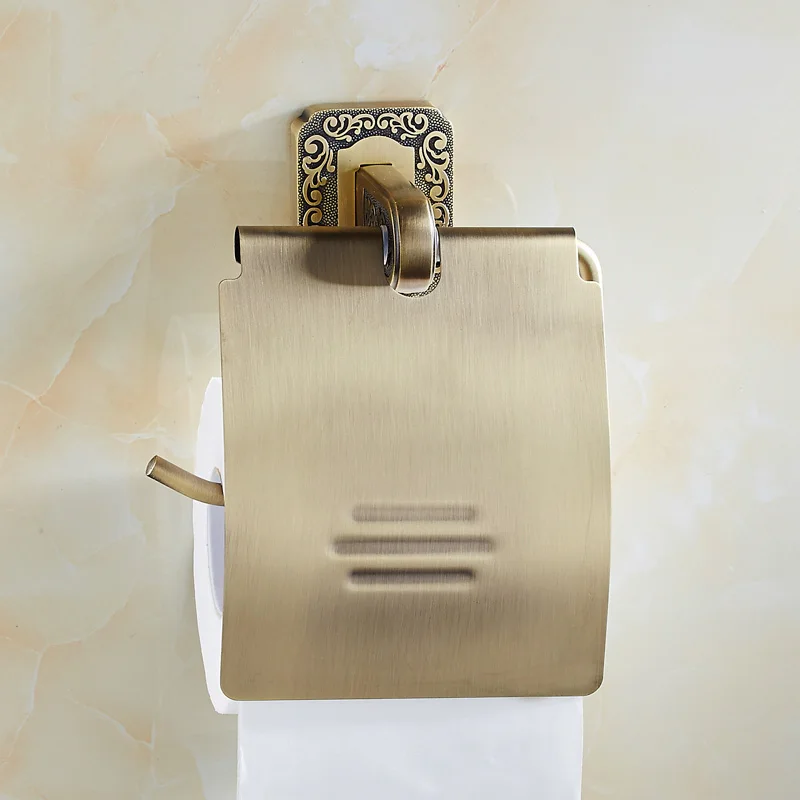 Aluminum Alloy antique toilet paper holders, European retro bathroom