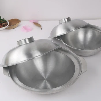 

Pot stewed chicken cooking pot non stick Japanese style chafing dish aluminum alloy open flame aluminum stew saucepot casseroles