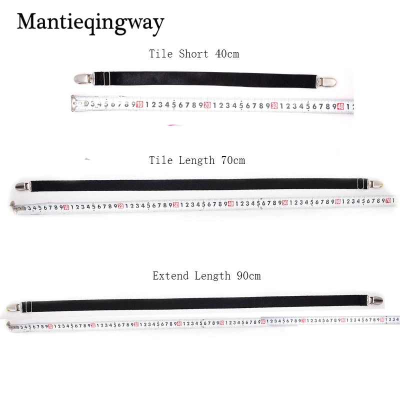 Mantieqingway мужские Регулируемый Эластичный Рубашка Остается подвязки ремни черный носок подтяжки для мужские Эластичные носки подвязки Ремни