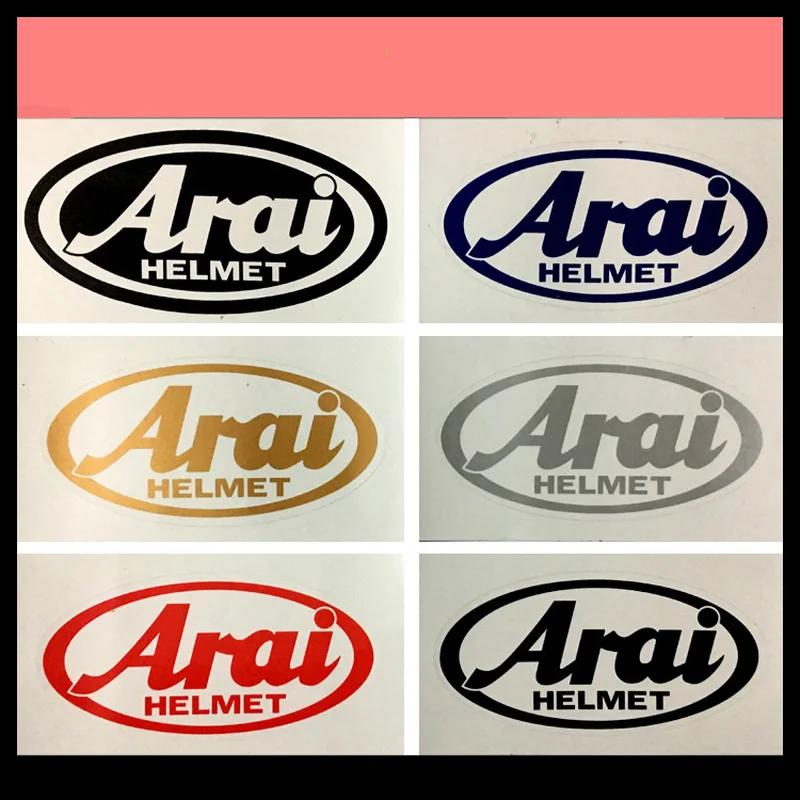 

1 Pair Helmet Tide Brand Logo Motorcycle Sticker Arai Moto Car Stickers Waterproof Reflective Decals