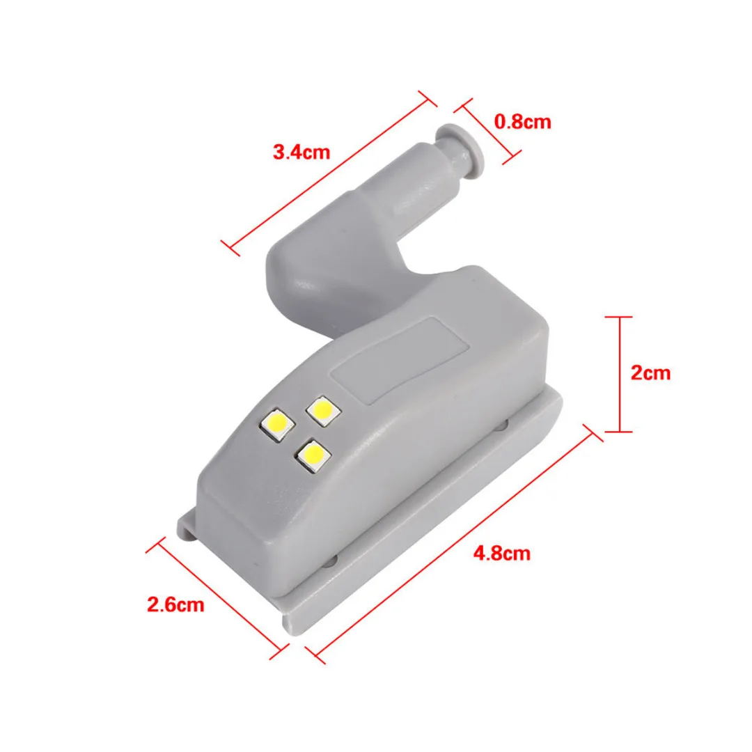 10Pcs Universal Cabinet Cupboard Closet Wardrobe Smart Sensor LED Hinge Lights