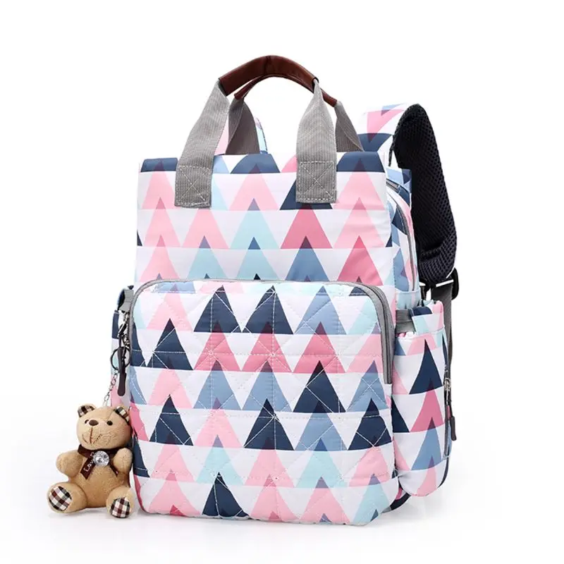 5 шт. цветочный Мумия для беременных подгузник сумка большой емкости Детский рюкзак для путешествий коляска набор ремней