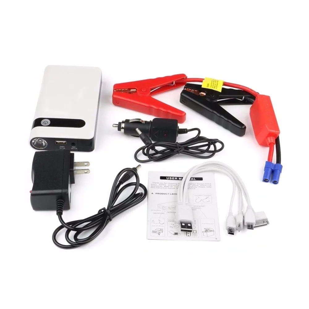 

Multipurpose 1.2kmAh 12V Car Emergency Starting Power Supply Mini Slim Mobile Power Supply Battery Booster Charger Power Adapter