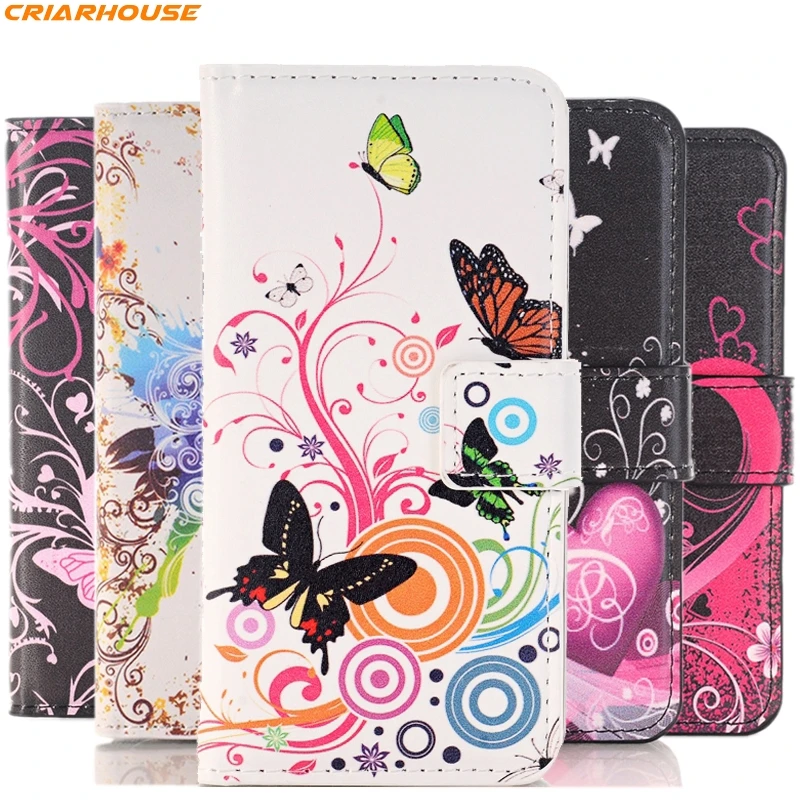 

For Microsoft Nokia Lumia N 535 930 640 540 635 950X 950 650 925 520 X phone case pu leather flip stand wallet pattern Paint