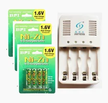 12Pcs NiZn Ni Zn 1 6V AA 2500mWh Rechargeable Battery NiZn font b smart b font