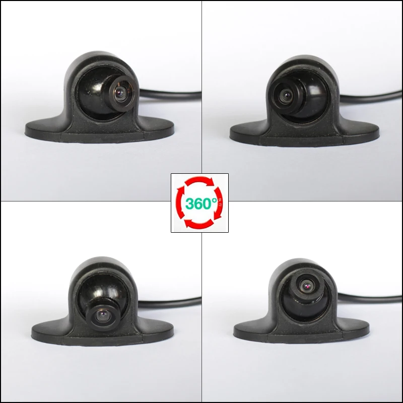 Мини 360 градусов вращения HD CCD помощи при парковке Камера фронтальная/боковая/камера заднего вида для автомобиля DVD монитор