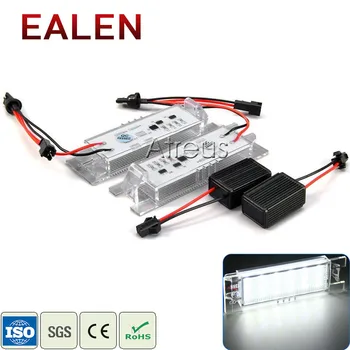 

EALEN 1Pair Car LED License Plate Lights For Opel Zafira B Astra H Corsa D Insignia white SMD 12V LED Lamp accessories Bulb kit