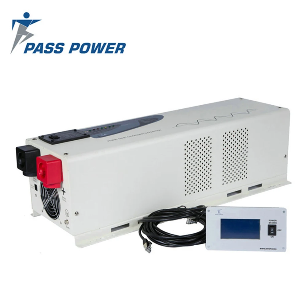 

Free shipping CE ROHS approved lcd screen 50Hz 5kw reliable pure sine wave inverter low frequency inverter 5000w