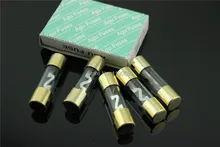 Car audio dedicated gold-plated glass fuse 32V 10*38 10A 15A 20A 25A 30A 35A 40A 45A 50A 60A 70A 80A 100A 5PCS Free Shipping