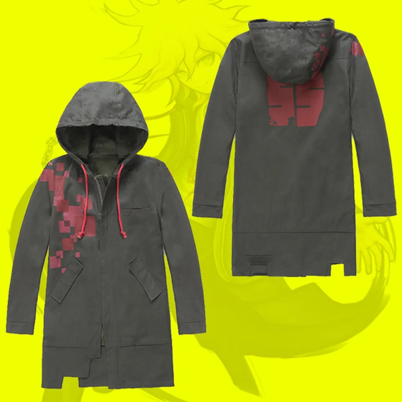 Новый супер Danganronpa 2 Dangan-Ronpa Komaeda Nagito Косплей куртка на молнии аниме пальто полный