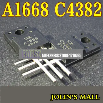 

50 pairs original power amplifier components 2SA1668 2SC4382 total 50pcs A1668+50pcs C4382