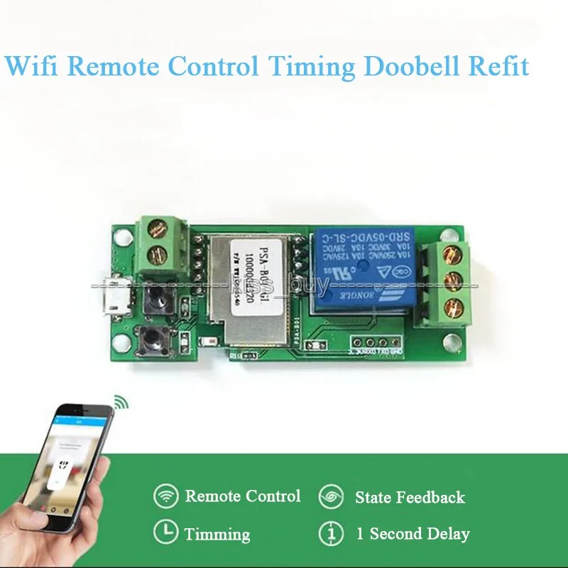 Sonoff WiFi беспроводной смарт переключатель релейный модуль 5 В для умного дома