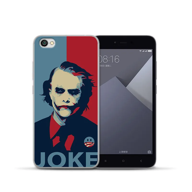 Роскошный чехол в стиле «Джокер» с принтами "Marvel", "Мстители", для Xiaomi Redmi Mi 8 6 A2 Lite 5X 6X A1 6A 4X 4A 5 Plus Note 4 5A Prime Pro крышка чехол Coque Etui