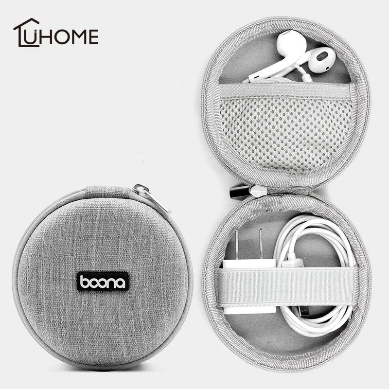 

Headphone Protective Case Portable Wireless Bluetooth Headset Box Earphone Earbuds Box Storage for Memory Card USB Cable Charger