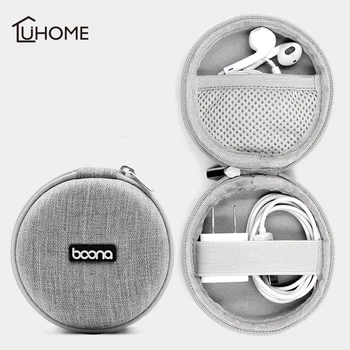 

Headphone Protective Case Portable Wireless Bluetooth Headset Box Earphone Earbuds Box Storage for Memory Card USB Cable Charger