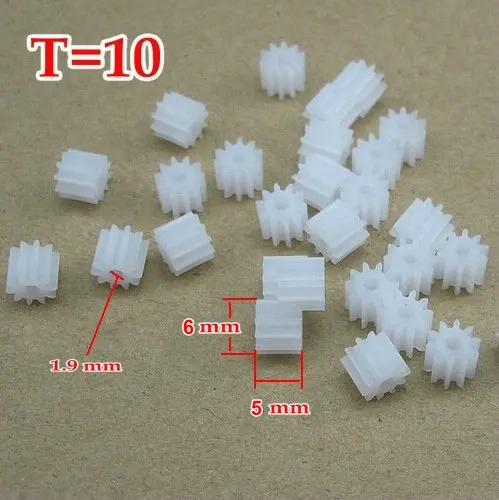 RC Model Small Motor Copper Gear Pinion M 0 5 T 10 D 6 H 5