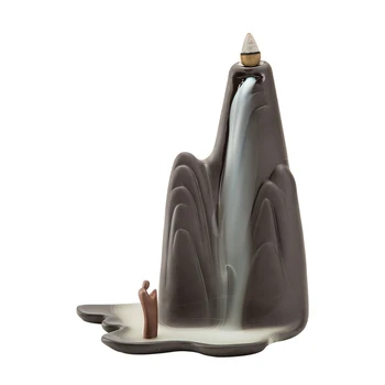 

Backflow Incense Burner Holder Mountain Refoulement Creative Home Decor Rituals Home Waterfall Decoracao Casa Insence LZK026