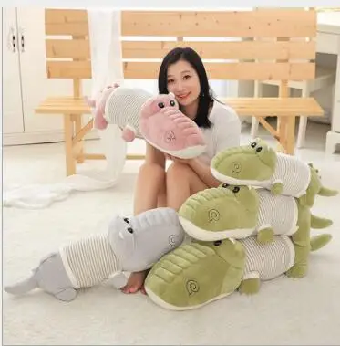 

WYZHY Down cotton soft crocodile pillow doll plush toy to send friends and children 90CM