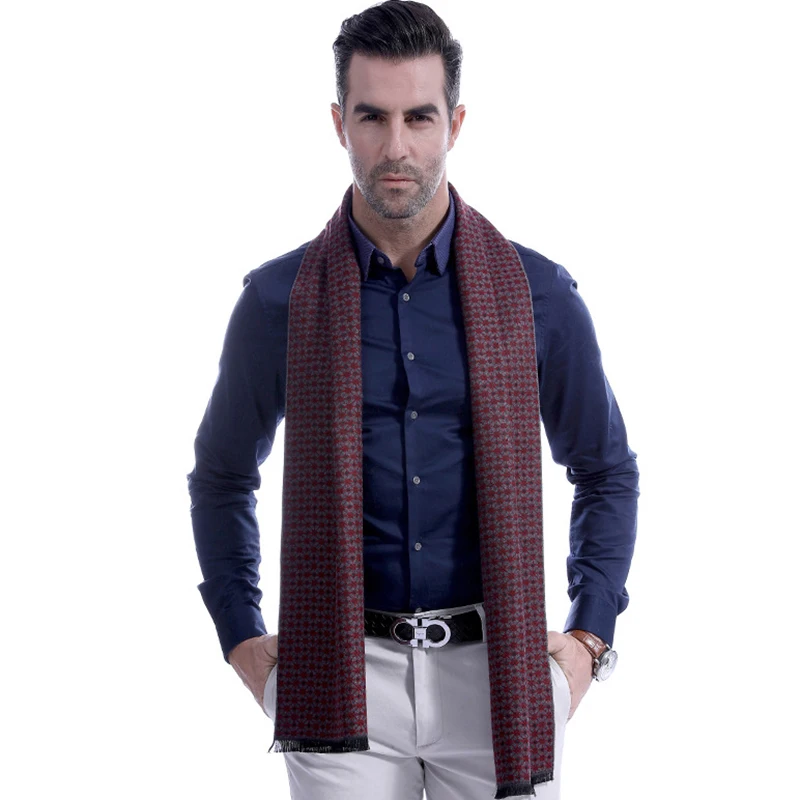 

Men Business Plaid Winter Scarf Fashion Striped Scarves Cotton Male Brand Warm Shawls and Scarf Cashmere Bufandas