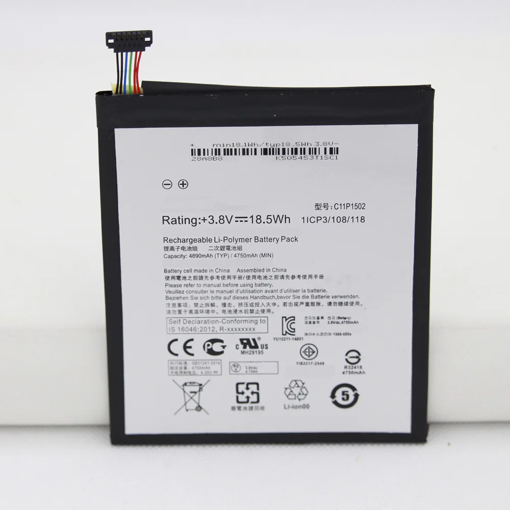 

ISUNOO C11P1502 Battery For ASUS ZenPad10 Z300C Z300M Z300CG P023 P01T 10.1 4890mAh replacemnet tablet battery