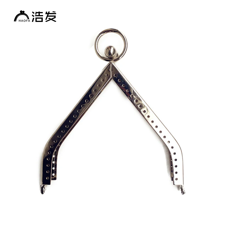 HAOFA 11CM 4pcs Metal Purse Frame Smooth Bag  Clutch Frame DIY Sewing  Happy House High Quality Kiss Clasp Purse Frame Bag Parts