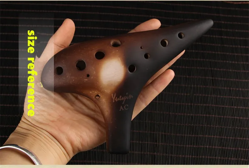 12 отверстий ocarina Zelda Alto C/Сопрано C F G флейта керамическая ocarina Instrumento musicales flauta profissional копченое сжигание 12 отверстий