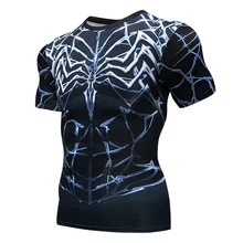 Camiseta para hombre Spider-Man 2018, adecuada para Fitness, camiseta para correr de secado rápido, sudadera deportiva para hombre, sudadera de fútbol para hombres