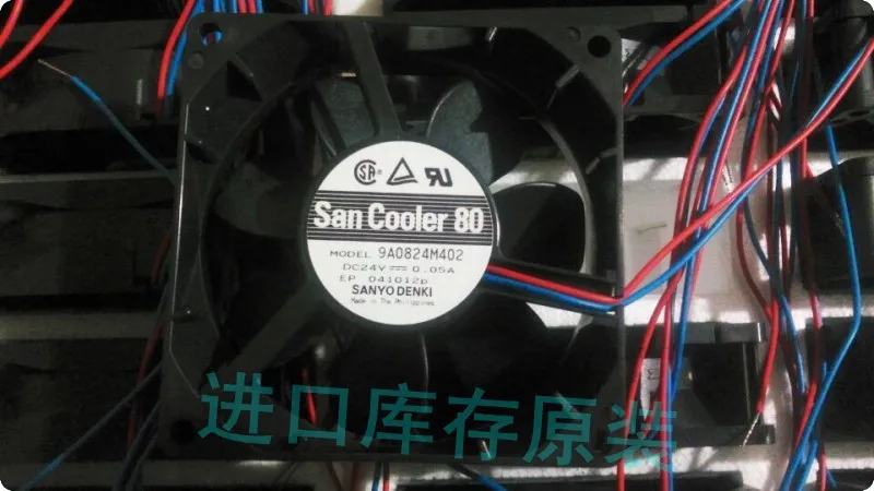 New Original SANYO 9A0824M402 8025 24V 0.05A double ball bearing inverter cooling fan