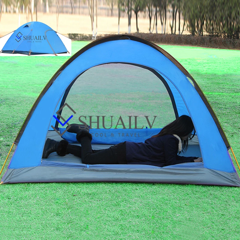 

Quick Built Camping Tent Sun Shelter Awning Two-Open Ultralight Waterproof Tent For Outdoor Hiking Fishing Picnic Park Tents