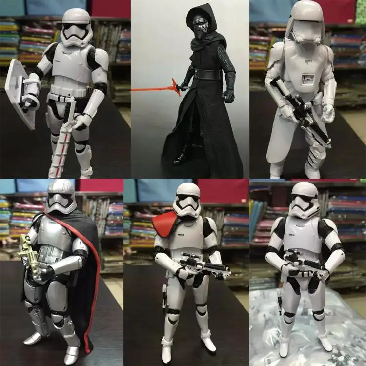 

High Quality Original Star Wars The Force Awakens Kylo Ren Stormtrooper Phasma PVC Action Figure Collectible Model Toy KT1892