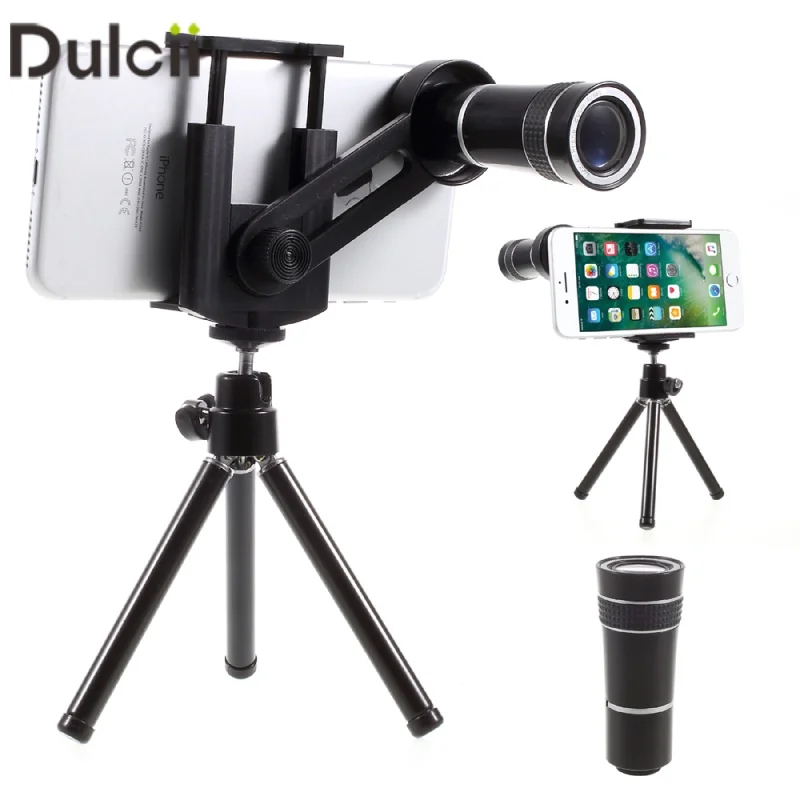 DULCII Universal 10X Telescope Optical Zoom Lens for Mobile Phone