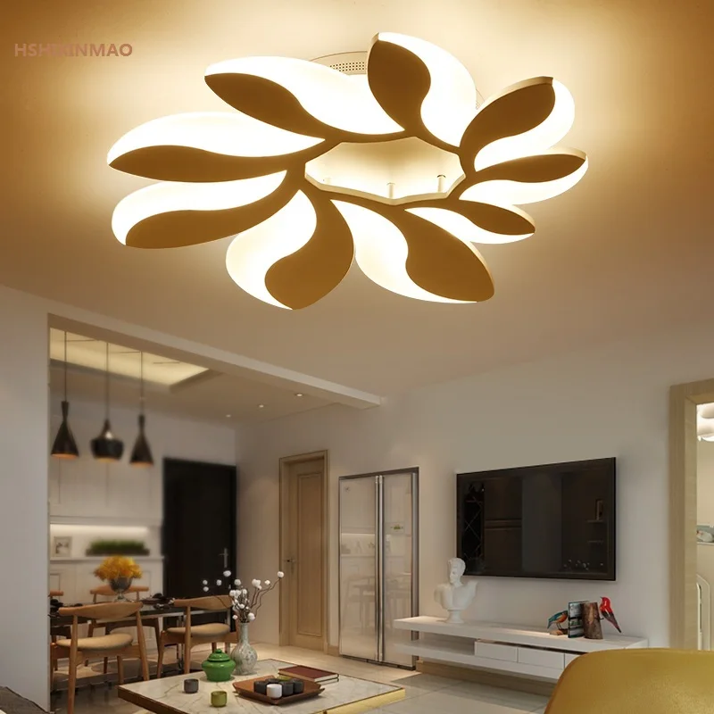 Us 162 72 28 Off Modern Simple Living Room Ceiling Lamp Personalized Creative Flower Warm And Romantic Bedroom Led Remote Control Shaped Lamps In