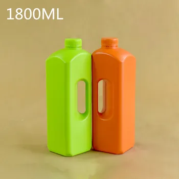 

50PCS of 1800ML Square plastic condiment bottles home useful storage container Food Grade material screw cap