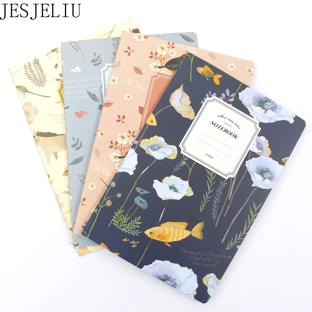 

Cute Mini Vintage Flower Notebook Lovely Animal Notepads Journal Notebook for Kids Gifts Korean Stationery School Supplies