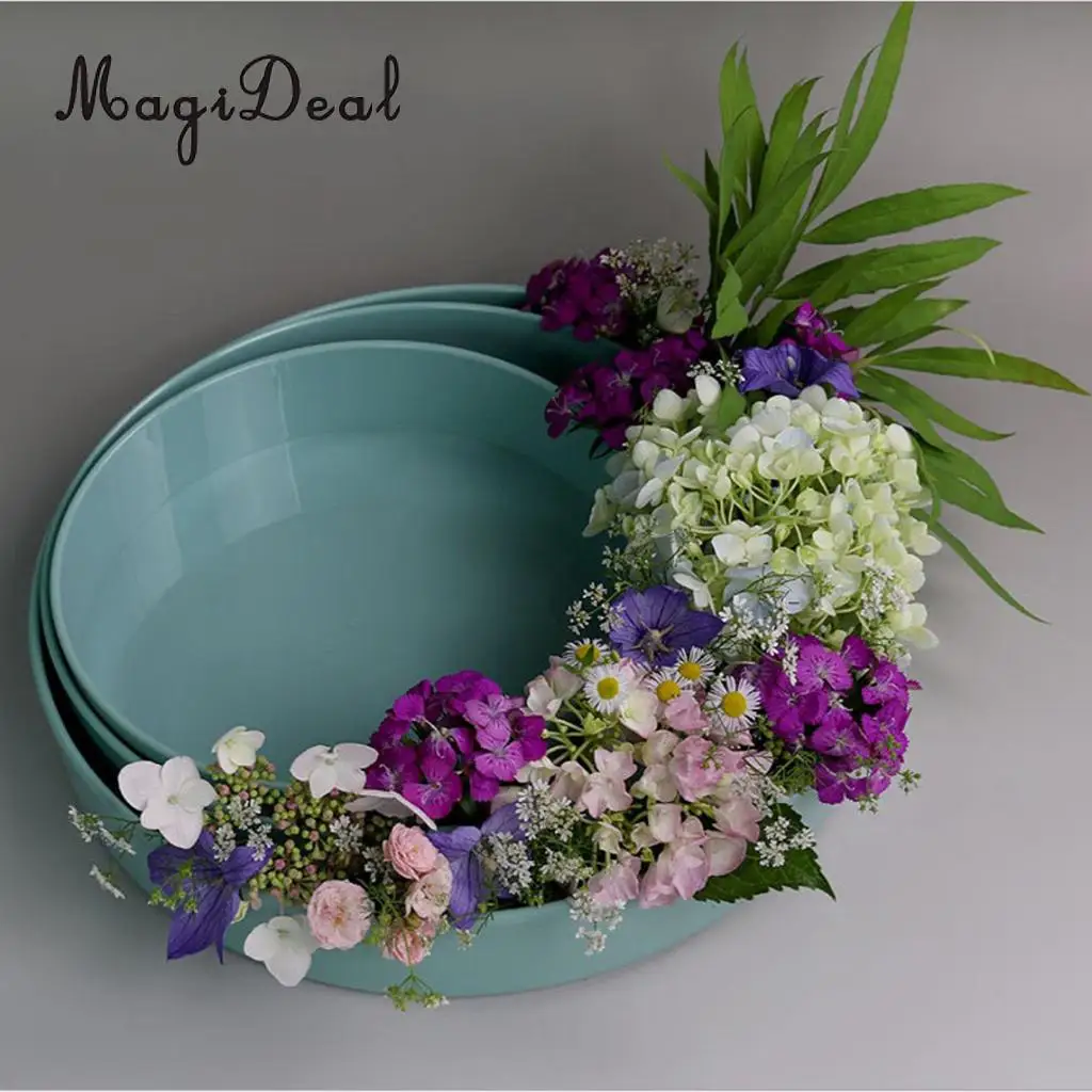 MagiDeal Japanese Ikebana Vase Rustic Style Round Shape - Art Flower Arrangment Tool	