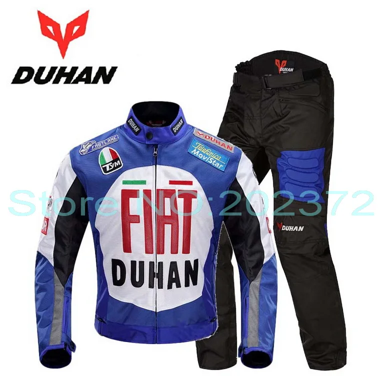Новинка duhan moto racing костюмы комплект moto cross moto rcycle куртка брюки moto rbike одежда для верховой езды на осень и зиму weaterprooof