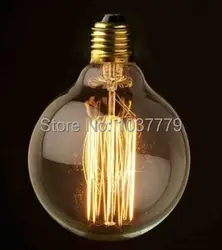 Бесплатная доставка один образец G125 Глобус D125mm * L178mm Эдисон ламп накаливания E27 220 В прямые лампа накаливания лампочки