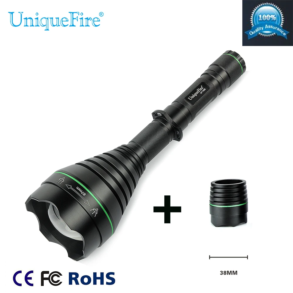 2017 New Design 67mm Convex Lens Flashlight Uniquefire1508-67mm 940NM IR Led Torch+38mm Lens For Night Hunting Free Shipping 2017 New Design 67mm Convex Lens Flashlight Uniquefire1508-67mm 940NM IR Led Torch+38mm Lens For Night Hunting Free Shipping