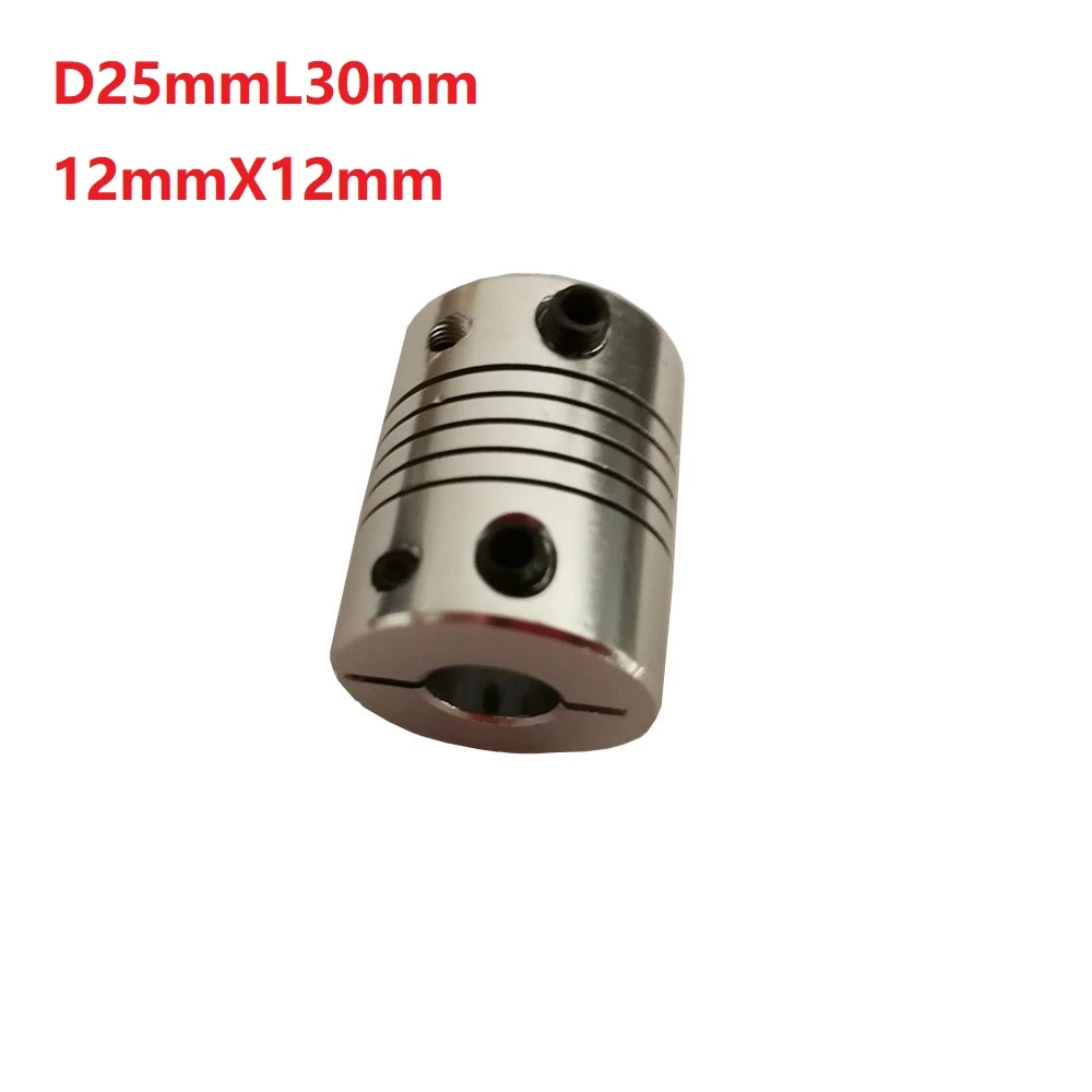 Fevas 1pcs 12X12mm D25mm L30mm Stepper Motor Coupler Aluminum Flexible Coupling for Shaft Couplings CNC Parts Fevas 1pcs 12X12mm D25mm L30mm Stepper Motor Coupler Aluminum Flexible Coupling for Shaft Couplings CNC Parts