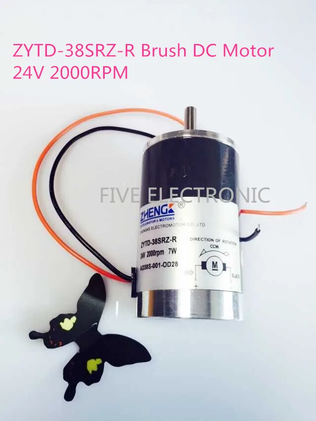 Щеточный двигатель с микромотором постоянного тока ZYTD-38SRZ-R 24 В используется для