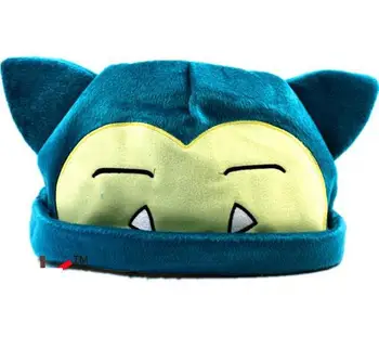 

Free Shipping 1pcs Poke mon Snorlax Plush Beanies Cosplay Hat 20cm For Adult women men