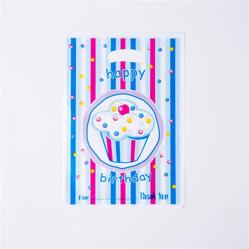 Gift Bag 6 pcs Синий с кремовыми кексами с рисунком мороженого комплект День рождения украшения одноразовые Бумага чашка тарелка салфетки Праздничная скатерть для будущей мамы оптовые поставки - Цвет: Gift Bag 6 pcs