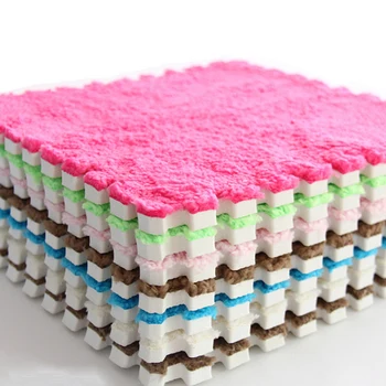 

Top Sale 30*30cm Carpet Living Room bedroom Children Kids Soft Carpet Magic Patchwork Jigsaw Splice Heads Climbing Baby Mat